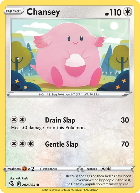 Chansey 202/264  - Reverse Holofoil SWSH08 Fusion Strike - Common
