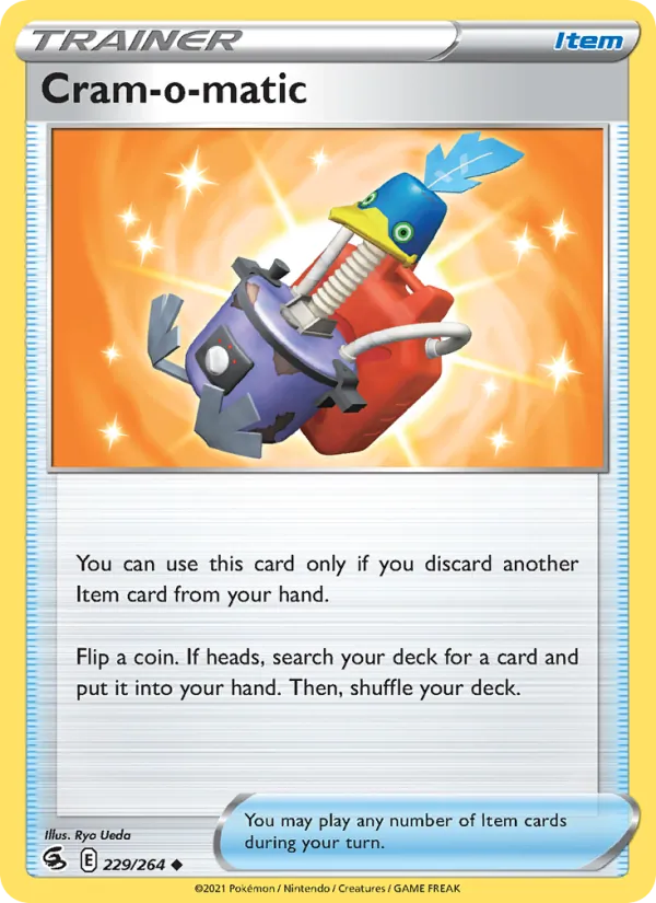 Cram-o-matic 229/264  - Reverse Holofoil SWSH08 Fusion Strike - Uncommon