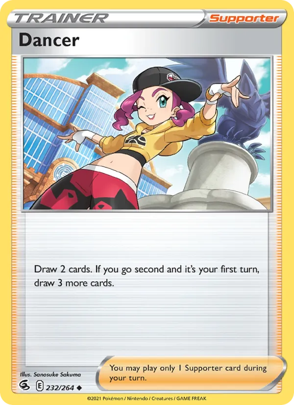 Dancer 232/264  - Reverse Holofoil SWSH08 Fusion Strike - Uncommon
