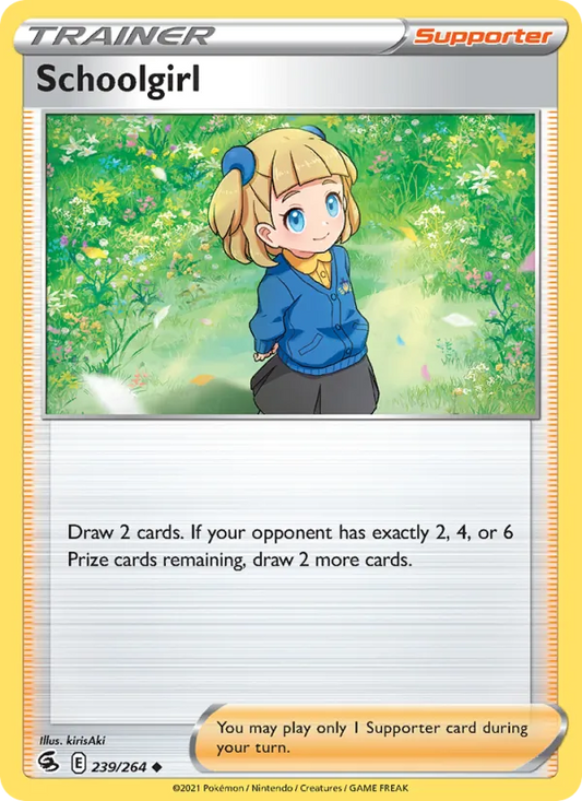 Schoolgirl 239/264  - Reverse Holofoil SWSH08 Fusion Strike - Uncommon