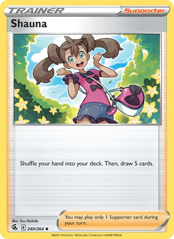 Shauna 240/264  - Reverse Holofoil SWSH08 Fusion Strike - Uncommon