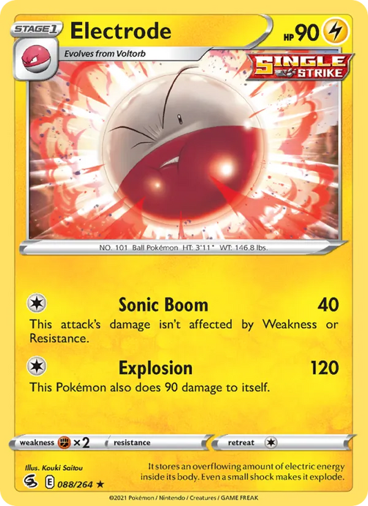 Electrode 88/264  - Reverse Holofoil SWSH08 Fusion Strike - Rare