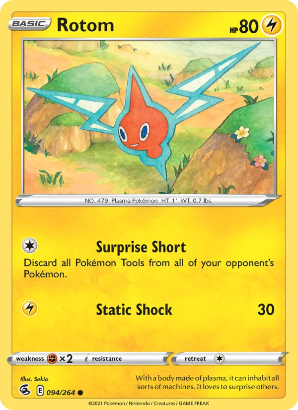 Rotom 94/264  - Reverse Holofoil SWSH08 Fusion Strike - Common
