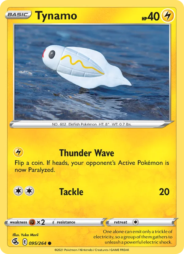 Tynamo 95/264  - Reverse Holofoil SWSH08 Fusion Strike - Common