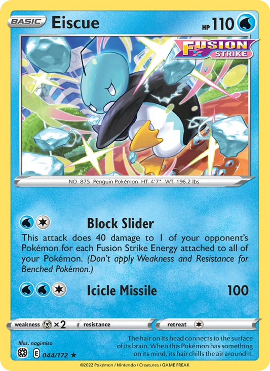 Eiscue 044/172  - Reverse Holofoil SWSH09 Brilliant Stars - Rare