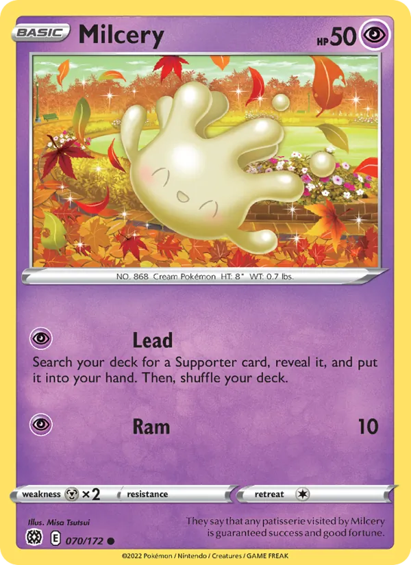Milcery 070/172  - Reverse Holofoil SWSH09 Brilliant Stars - Common