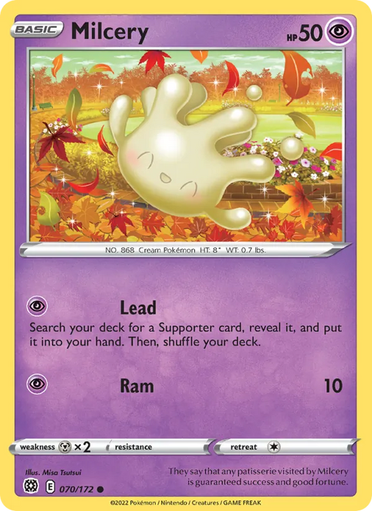Milcery 070/172  - Reverse Holofoil SWSH09 Brilliant Stars - Common