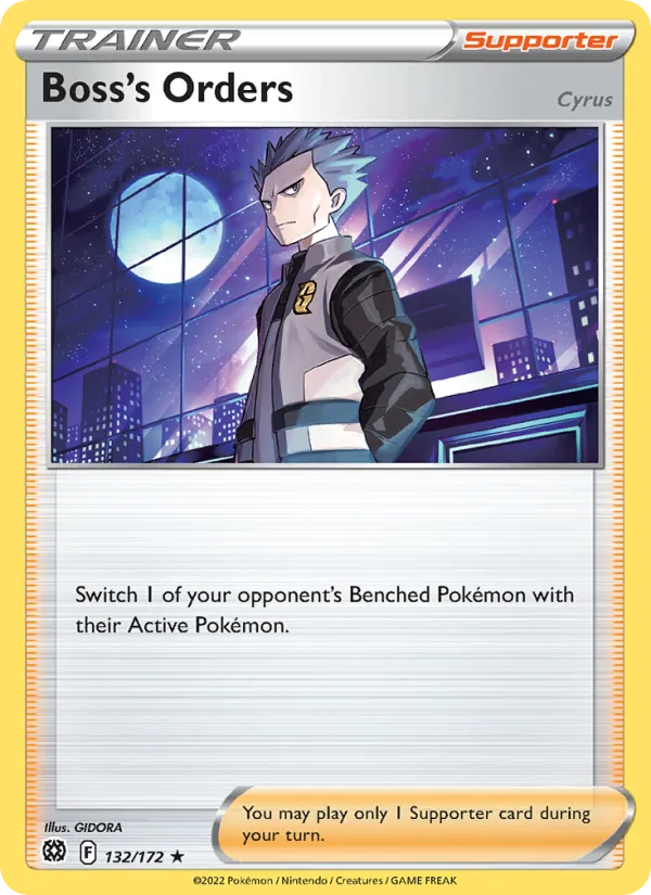 Boss's Orders 132/172  - Holofoil SWSH09 Brilliant Stars - Holo Rare