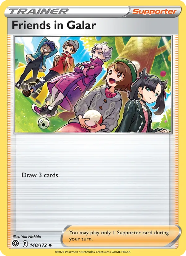 Friends in Galar 140/172  - Reverse Holofoil SWSH09 Brilliant Stars - Uncommon