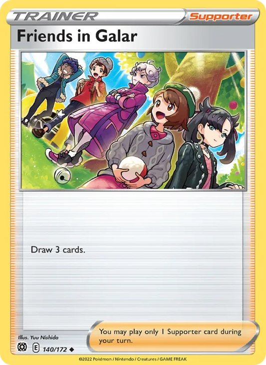 Friends in Galar 140/172  - Reverse Holofoil SWSH09 Brilliant Stars - Uncommon