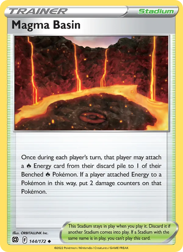 Magma Basin 144/172  - Reverse Holofoil SWSH09 Brilliant Stars - Uncommon