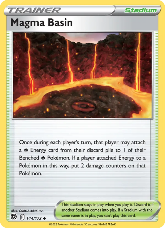 Magma Basin 144/172  - Reverse Holofoil SWSH09 Brilliant Stars - Uncommon