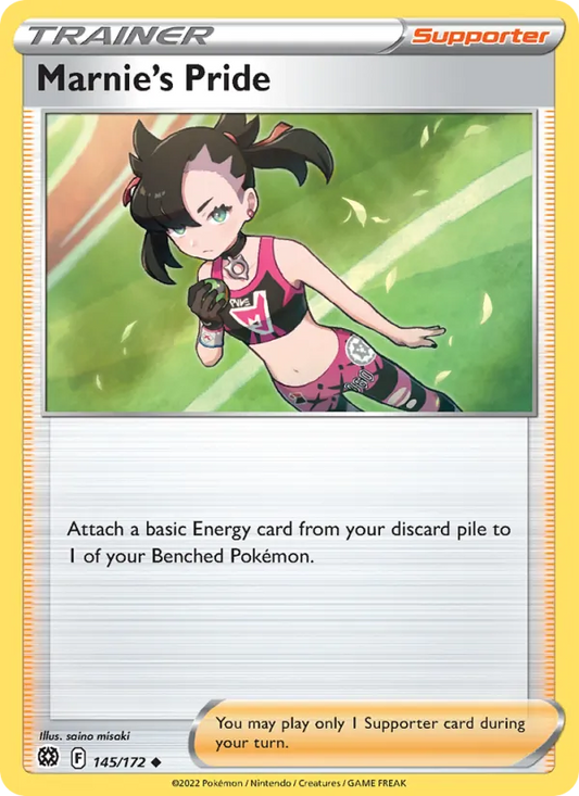 Marnie's Pride 145/172  - Reverse Holofoil SWSH09 Brilliant Stars - Uncommon
