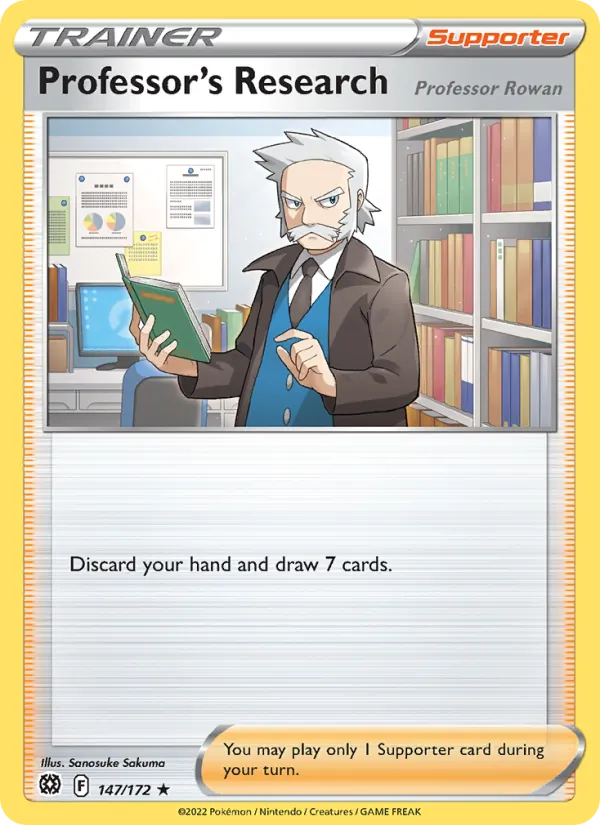 Professor's Research 147/172  - Holofoil SWSH09 Brilliant Stars - Holo Rare