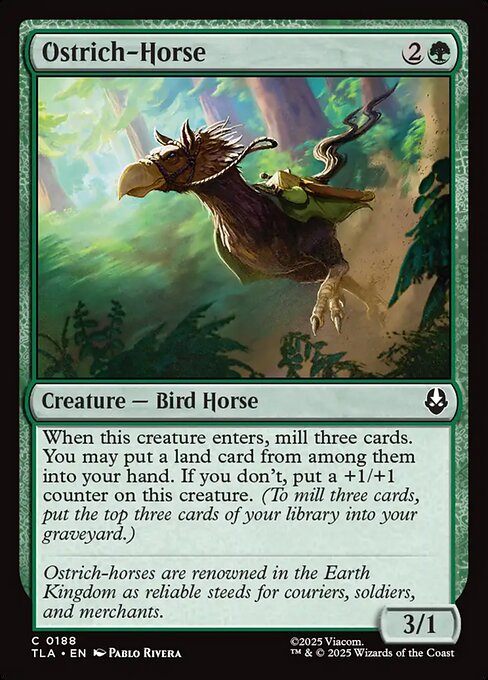 Ostrich-Horse (TLA-188) - Avatar: The Last Airbender