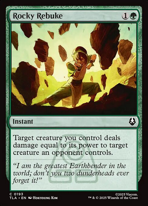 Rocky Rebuke (TLA-193) - Avatar: The Last Airbender
