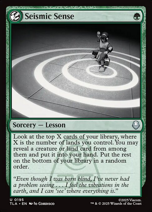 Seismic Sense (TLA-195) - Avatar: The Last Airbender