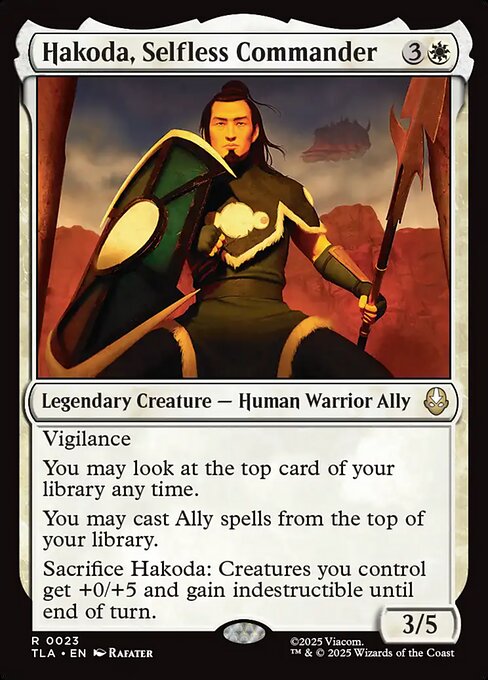 Hakoda, Selfless Commander (TLA-23) - Avatar: The Last Airbender