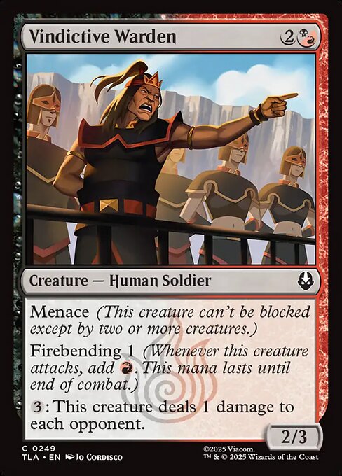 Vindictive Warden (TLA-249) - Avatar: The Last Airbender