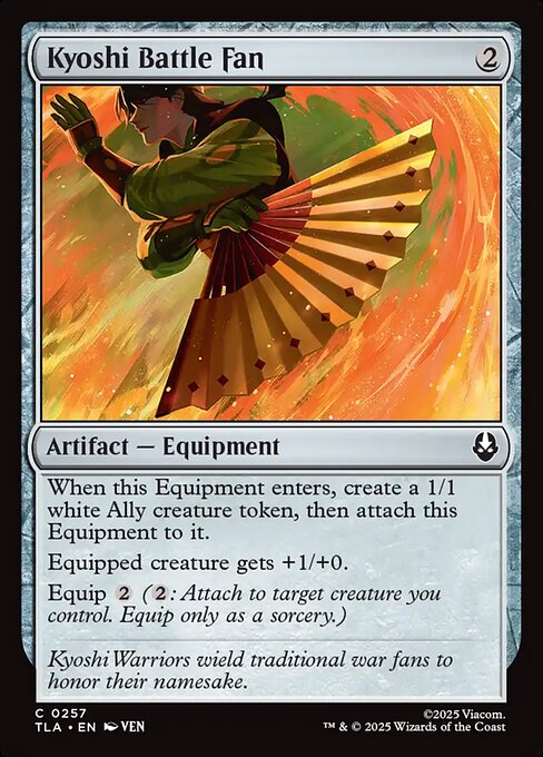 Kyoshi Battle Fan (TLA-257) - Avatar: The Last Airbender