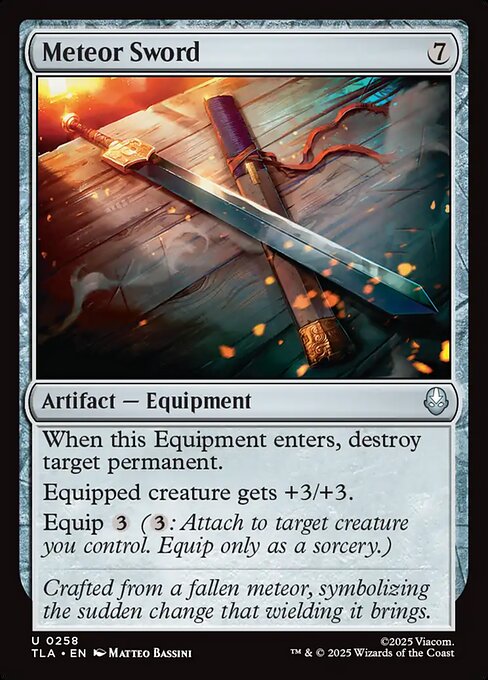 Meteor Sword (TLA-258) - Avatar: The Last Airbender