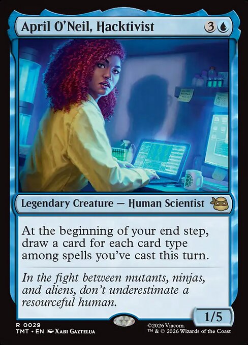 April O'Neil, Hacktivist