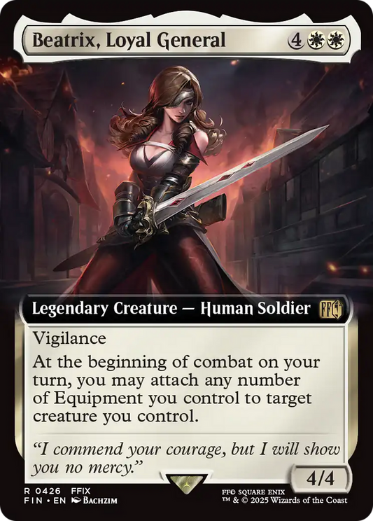 Beatrix, Loyal General (Extended Art) (FIN-426) - FINAL FANTASY: (Extended Art) Foil