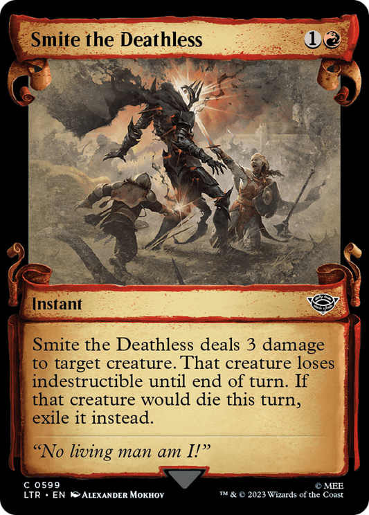 Smite the Deathless (Showcase Scrolls) (LTR-599) - The Lord of the Rings: Tales of Middle-earth: (Showcase) Foil