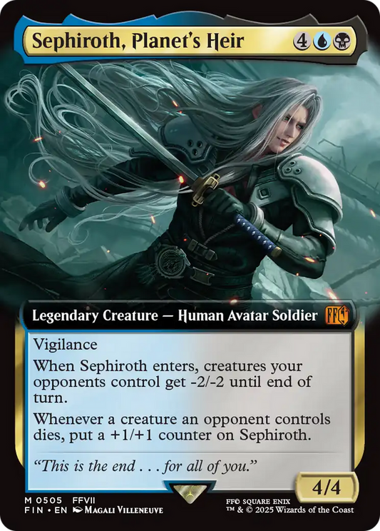 Sephiroth, Planet's Heir (Extended Art) (FIN-505) - FINAL FANTASY: (Extended Art) Foil