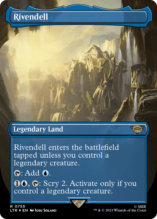 Rivendell (Borderless) (Surge Foil) (LTR-755) - The Lord of the Rings: Tales of Middle-earth Foil
