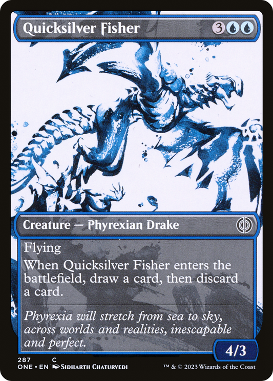 Quicksilver Fisher (Showcase) (ONE-287) - Phyrexia: All Will Be One: (Showcase)