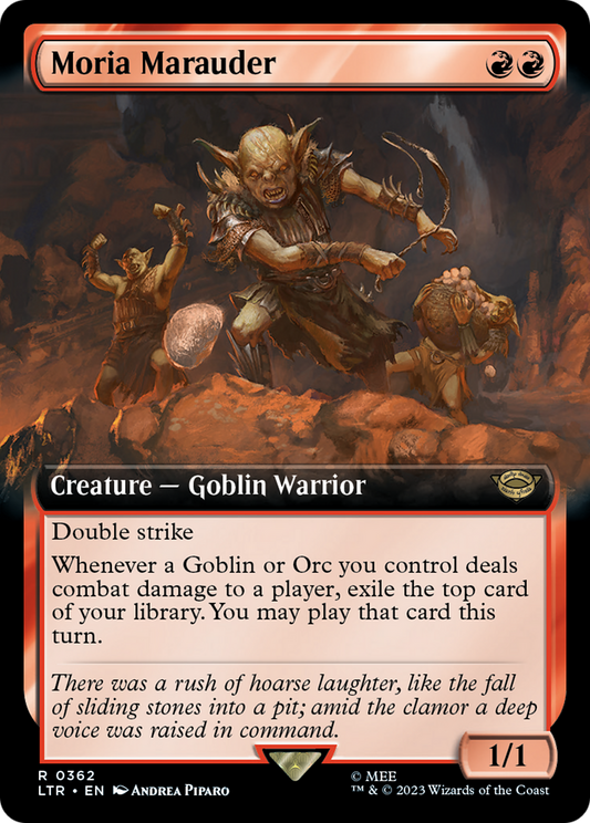 Moria Marauder (Extended Art) (LTR-362) - The Lord of the Rings: Tales of Middle-earth: (Extended Art) Foil