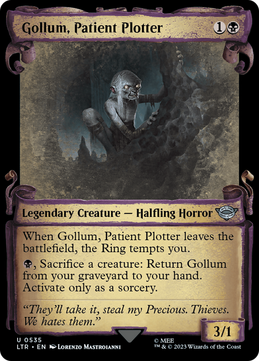 Gollum, Patient Plotter (Showcase Scrolls) (LTR-535) - The Lord of the Rings: Tales of Middle-earth: (Showcase)