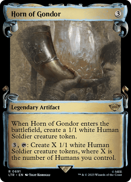 Horn of Gondor (Showcase Scrolls) (LTR-691) - The Lord of the Rings: Tales of Middle-earth: (Showcase)
