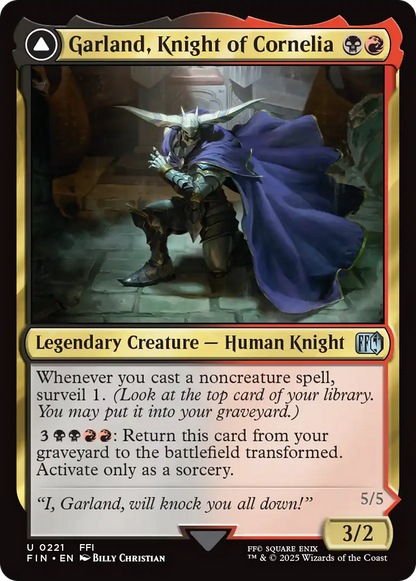 Garland, Knight of Cornelia (FIN-221) - FINAL FANTASY Foil