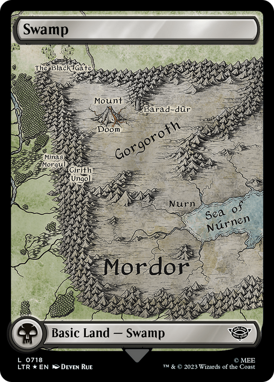 Swamp (0718) (Surge Foil) (LTR-718) - The Lord of the Rings: Tales of Middle-earth Foil