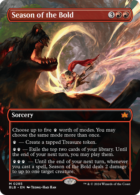 Season of the Bold (Borderless) (BLB-285) - Bloomburrow: (Showcase)
