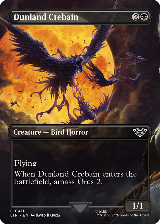 Dunland Crebain (Borderless) (LTR-411) - The Lord of the Rings: Tales of Middle-earth Foil