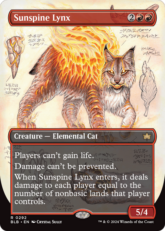 Sunspine Lynx (Borderless) (BLB-292) - Bloomburrow: (Showcase)
