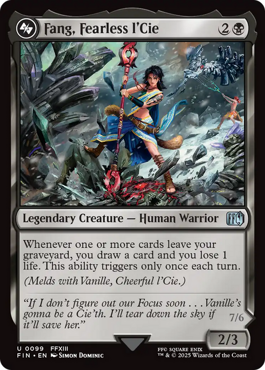 Fang, Fearless l'Cie (FIN-099) - FINAL FANTASY Foil