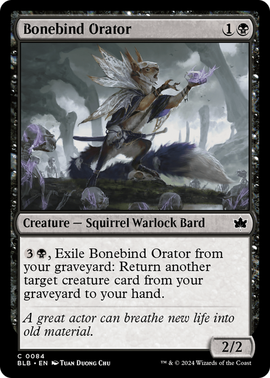Bonebind Orator (BLB-084) - Bloomburrow