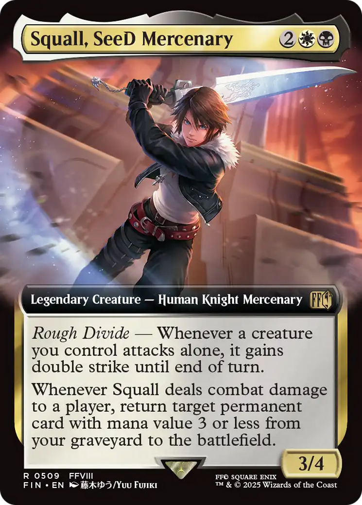Squall, SeeD Mercenary (Extended Art) (FIN-509) - FINAL FANTASY: (Extended Art)
