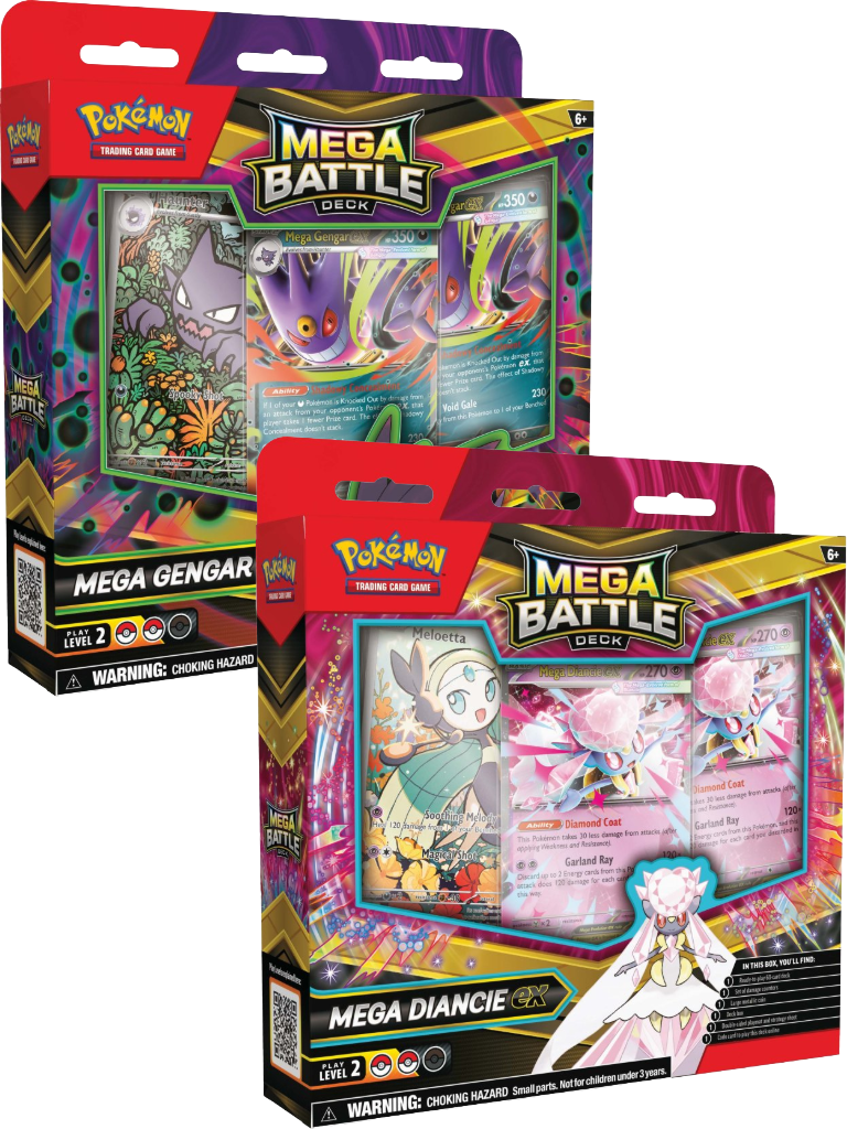 Mega Battle Deck -Mega Gengar ex & Mega Diancie ex (Pair of 2)