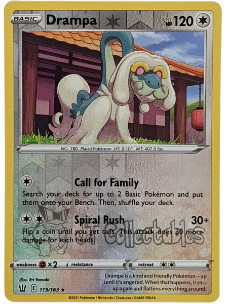 Drampa 119/163 Pokemon Battle Styles Reverse Holo – JT Collectables