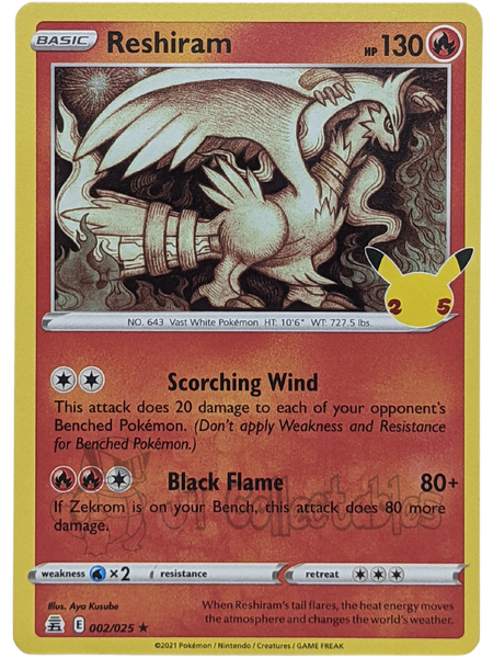 Reshiram 002/025 Celebrations