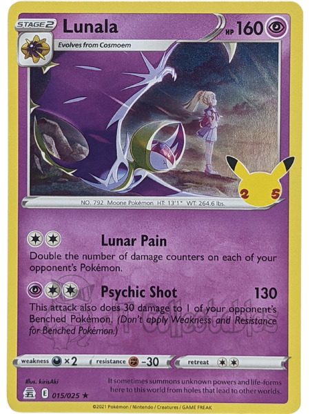 Lunala (015/025) [Celebrations: 25th Anniversary]