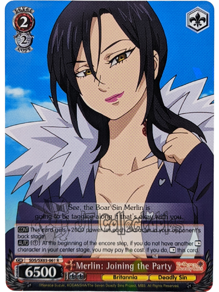 Merlin: Joining the Party SDS/SX03-061 R The Seven Deadly Sins Weiss Schwarz