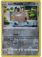 Galarian Meowth 180/264 Pokemon TCG Fusion Strike Reverse Holo