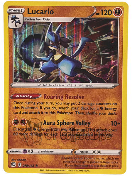 Lucario 079/172 Brilliant Stars Holo Pokemon TCG