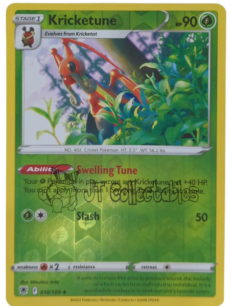 Kricketune 010/189 Astral Radiance Pokemon TCG Reverse Holo
